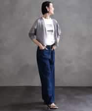 FMKHA23120 MICHEL KLEIN(ミッシェルクラン) フォトプリントTシャツ ライトグレー