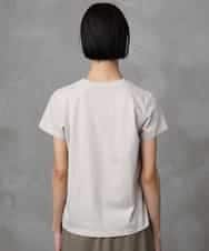 FMKHA23120 MICHEL KLEIN(ミッシェルクラン) フォトプリントTシャツ ライトグレー