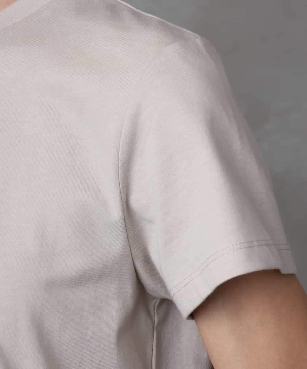 FMKHA23120 MICHEL KLEIN(ミッシェルクラン) フォトプリントTシャツ ライトグレー