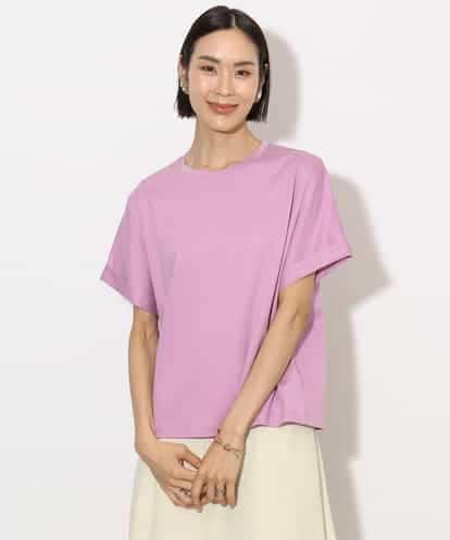 FMKHA29150 MICHEL KLEIN ［着心地抜群］ロールアップスリーブカットソー