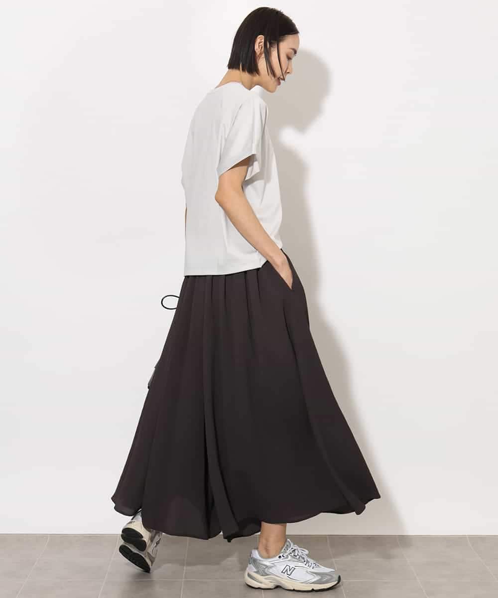 FMKHA29150 MICHEL KLEIN(ミッシェルクラン) ［着心地抜群］ロールアップスリーブカットソー ライトグリーン