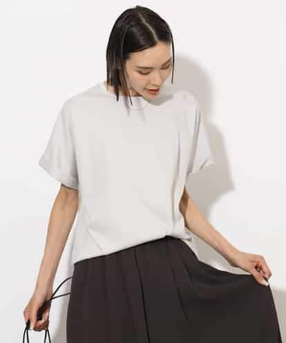 FMKHA29150 MICHEL KLEIN [接触冷感]ロールアップスリーブカットソー