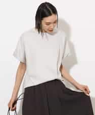 FMKHA29150 MICHEL KLEIN(ミッシェルクラン) ［着心地抜群］ロールアップスリーブカットソー グレージュ