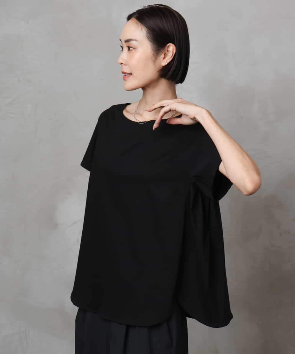 FMKHA30150 MICHEL KLEIN(ミッシェルクラン) ［着心地抜群］立体カットソー ライトグリーン