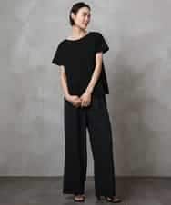 FMKHA30150 MICHEL KLEIN(ミッシェルクラン) ［着心地抜群］立体カットソー ライトグリーン