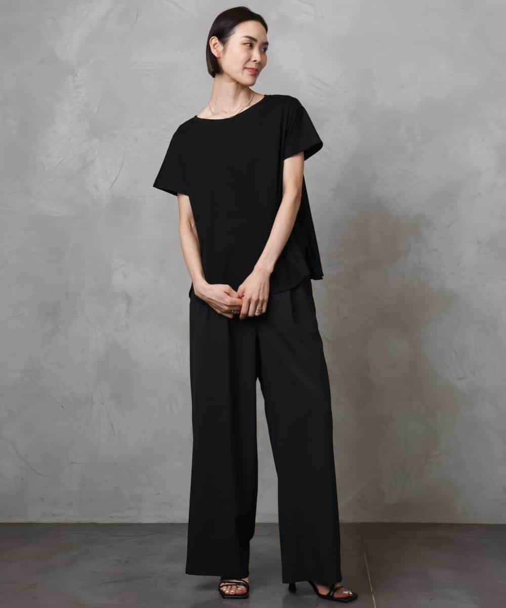 FMKHA30150 MICHEL KLEIN(ミッシェルクラン) ［着心地抜群］立体カットソー ライトグリーン