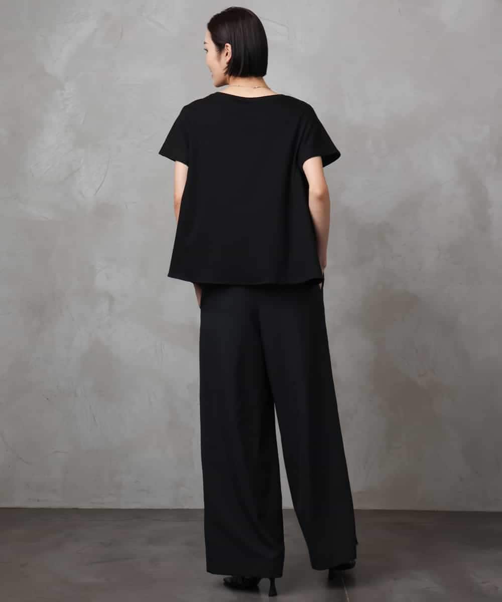 FMKHA30150 MICHEL KLEIN(ミッシェルクラン) ［着心地抜群］立体カットソー ライトグリーン