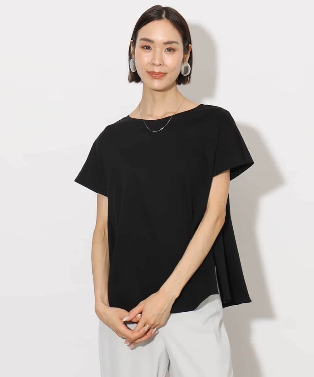 FMKHA30150 MICHEL KLEIN(ミッシェルクラン) [接触冷感]立体カットソー ライトグリーン