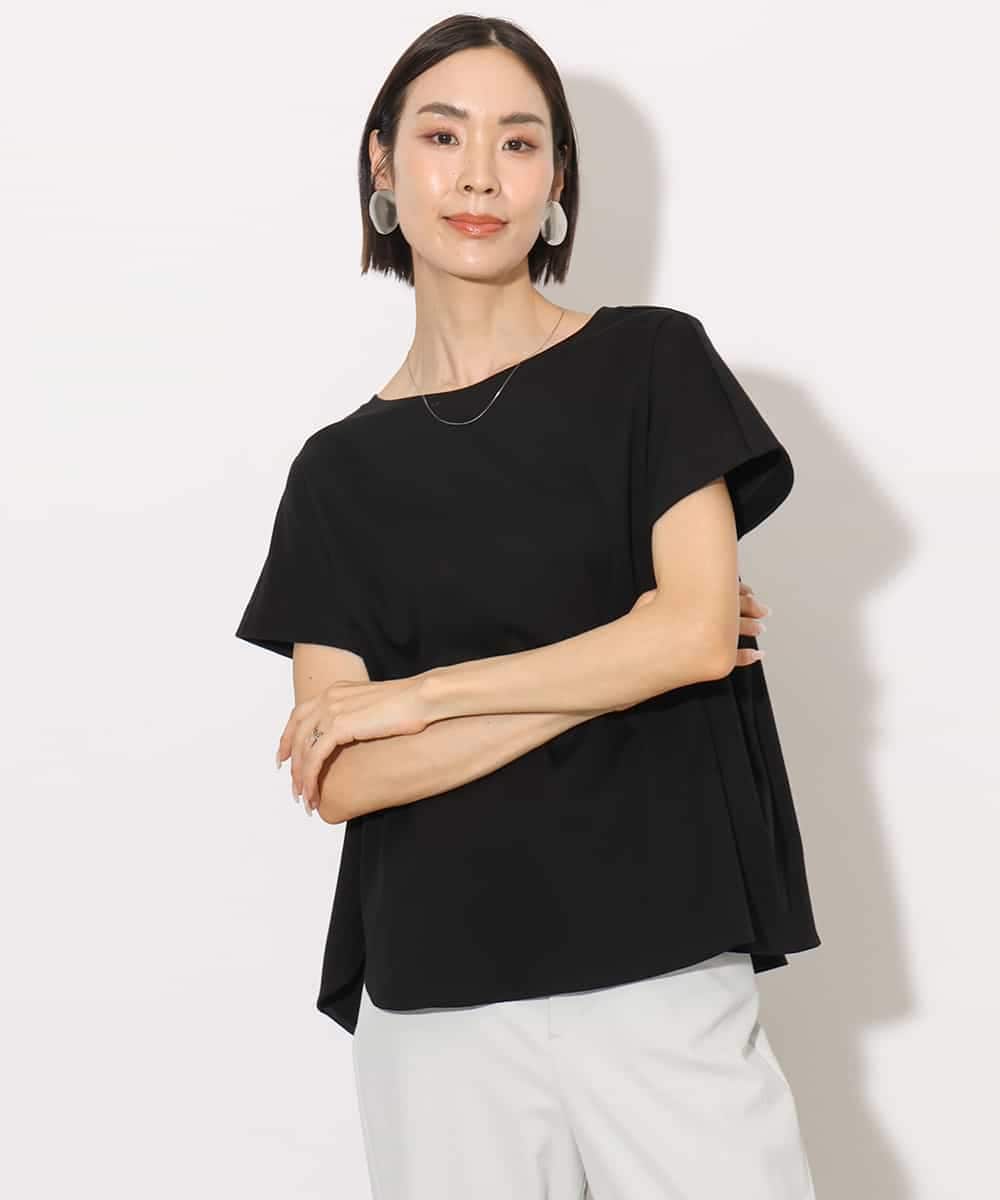 FMKHA30150 MICHEL KLEIN(ミッシェルクラン) [接触冷感]立体カットソー ライトグリーン