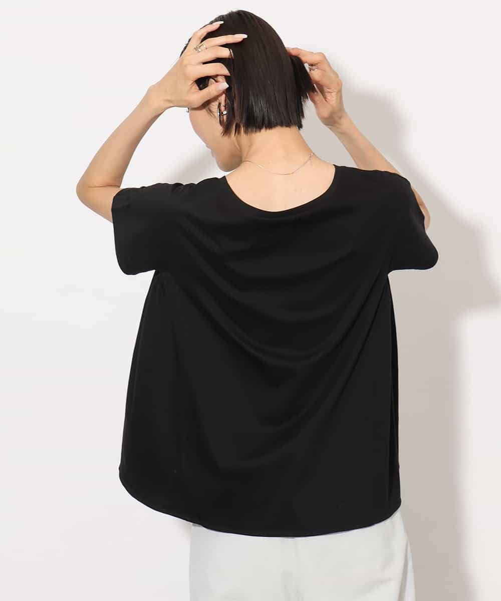 FMKHA30150 MICHEL KLEIN(ミッシェルクラン) [接触冷感]立体カットソー ライトグリーン