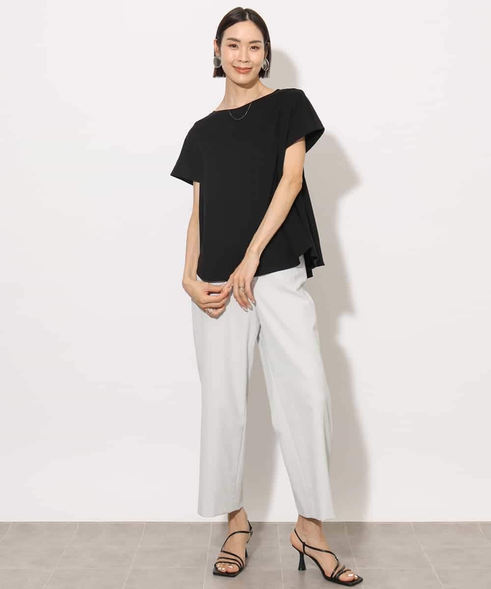 FMKHA30150 MICHEL KLEIN(ミッシェルクラン) [接触冷感]立体カットソー ライトグリーン