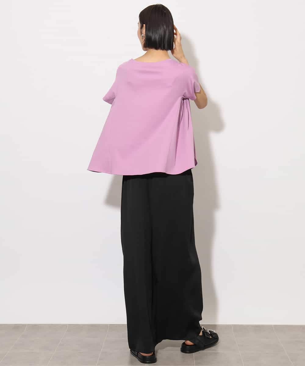 FMKHA30150 MICHEL KLEIN(ミッシェルクラン) [接触冷感]立体カットソー ライトグリーン