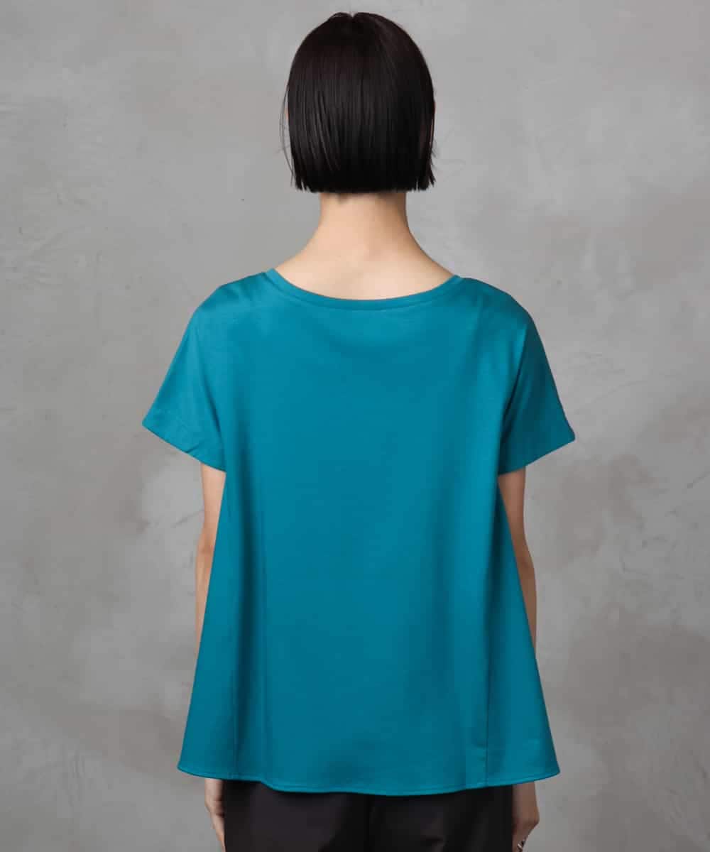 FMKHA30150 MICHEL KLEIN(ミッシェルクラン) ［着心地抜群］立体カットソー ライトグリーン