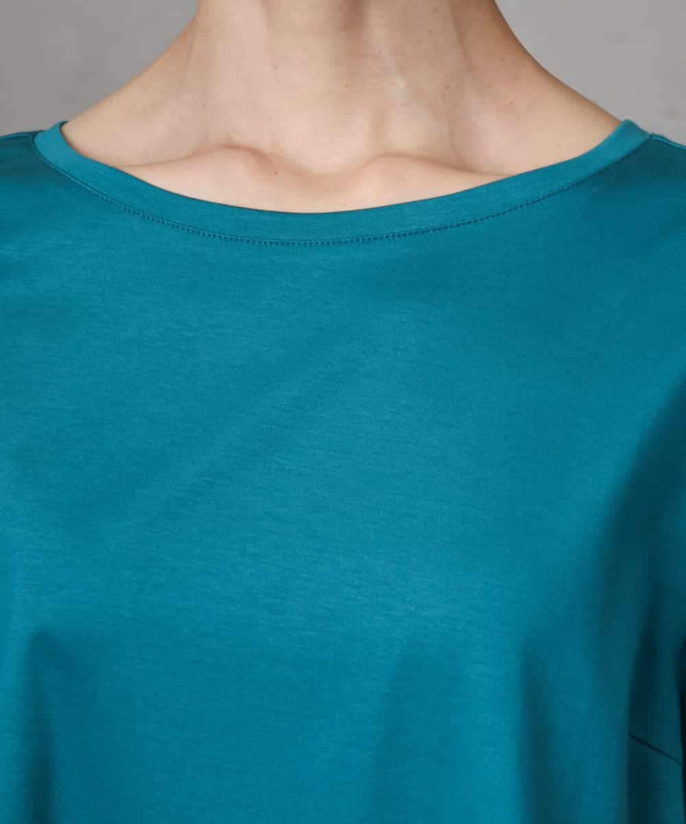 FMKHA30150 MICHEL KLEIN(ミッシェルクラン) ［着心地抜群］立体カットソー ライトグリーン