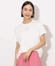 FMKHA38120 MICHEL KLEIN(ミッシェルクラン) ワンポイントロゴTシャツ ホワイト