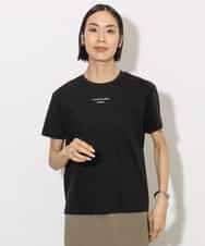 FMKHA38120 MICHEL KLEIN(ミッシェルクラン) ワンポイントロゴTシャツ ブラック
