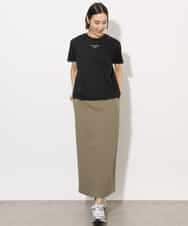 FMKHA38120 MICHEL KLEIN(ミッシェルクラン) ワンポイントロゴTシャツ ブラック
