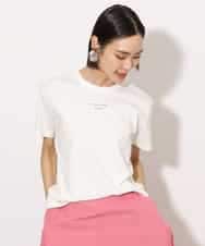 FMKHA38120 MICHEL KLEIN(ミッシェルクラン) ワンポイントロゴTシャツ ブラック
