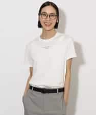 FMKHA38120 MICHEL KLEIN(ミッシェルクラン) ワンポイントロゴTシャツ ブラック