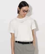 FMKHA38120 MICHEL KLEIN(ミッシェルクラン) ワンポイントロゴTシャツ ブラック