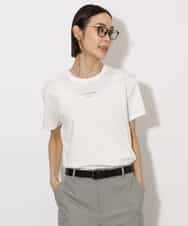 FMKHA38120 MICHEL KLEIN(ミッシェルクラン) ワンポイントロゴTシャツ ブラック