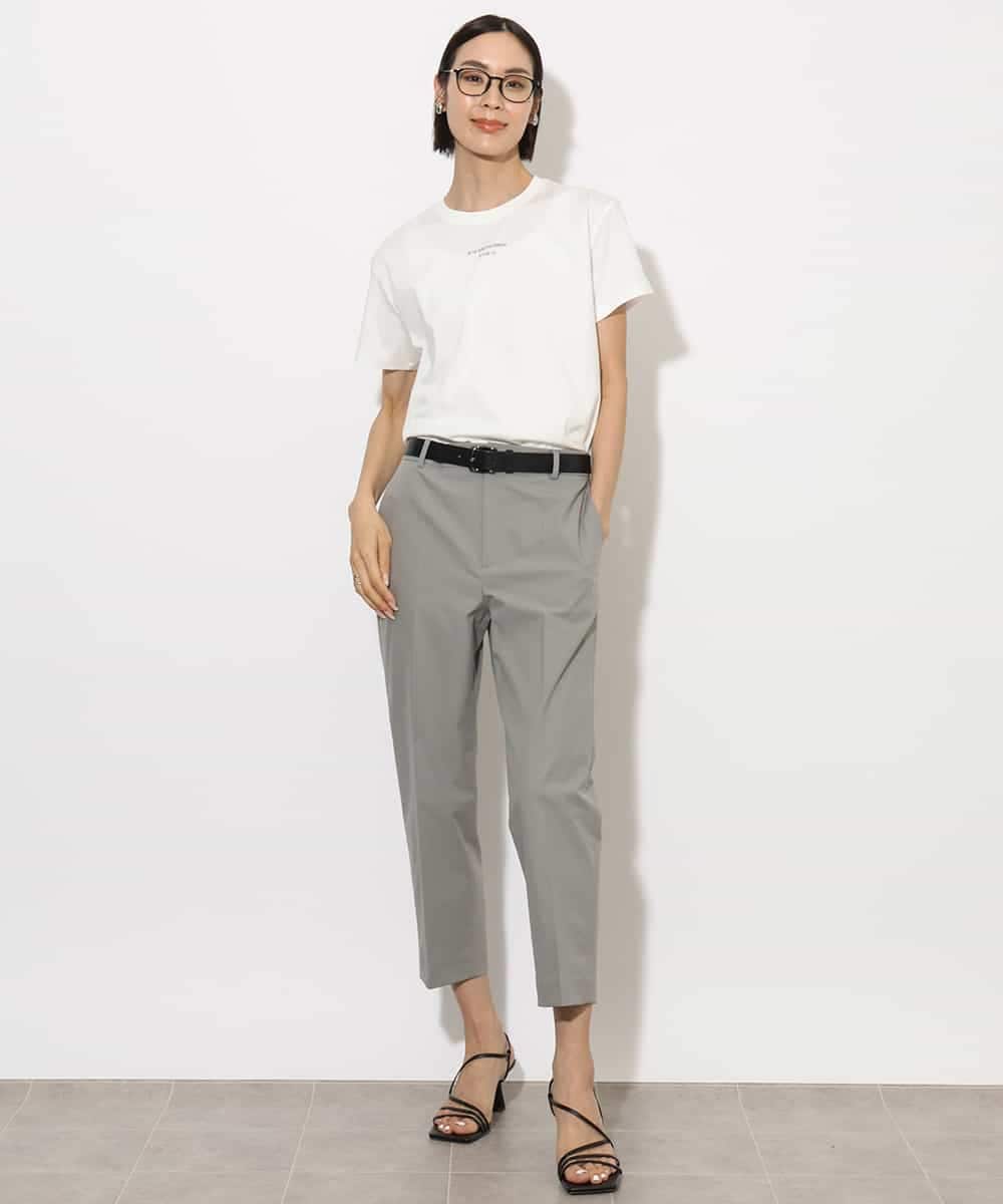 FMKHA38120 MICHEL KLEIN(ミッシェルクラン) ワンポイントロゴTシャツ ブラック