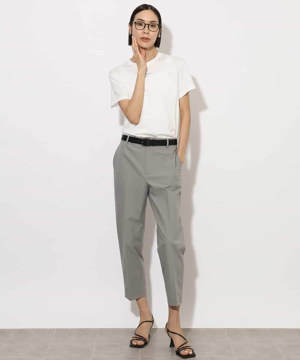 FMKHA38120 MICHEL KLEIN(ミッシェルクラン) ワンポイントロゴTシャツ ブラック