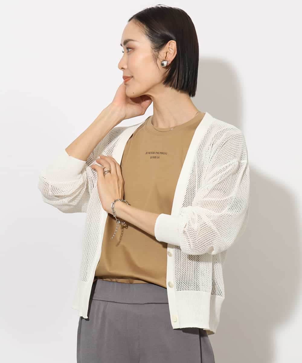 FMKHA38120 MICHEL KLEIN(ミッシェルクラン) ワンポイントロゴTシャツ ブラック