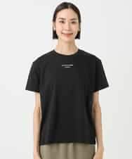 FMKHA38120 MICHEL KLEIN(ミッシェルクラン) ワンポイントロゴTシャツ ブラック