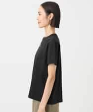 FMKHA38120 MICHEL KLEIN(ミッシェルクラン) ワンポイントロゴTシャツ ブラック