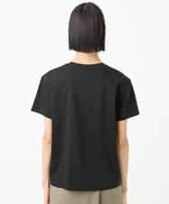FMKHA38120 MICHEL KLEIN(ミッシェルクラン) ワンポイントロゴTシャツ ブラック