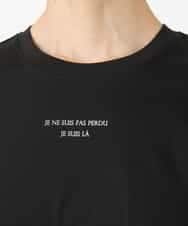 FMKHA38120 MICHEL KLEIN(ミッシェルクラン) ワンポイントロゴTシャツ ブラック