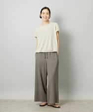 FMKHD01170 MICHEL KLEIN(ミッシェルクラン) [ドライタッチ]ワッフルバルーンプルオーバー ベージュ