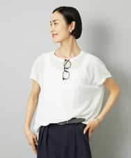FMKHD01170 MICHEL KLEIN(ミッシェルクラン) [ドライタッチ]ワッフルバルーンプルオーバー ベージュ