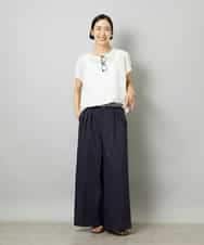 FMKHD01170 MICHEL KLEIN(ミッシェルクラン) [ドライタッチ]ワッフルバルーンプルオーバー ベージュ