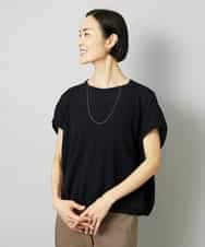 FMKHD01170 MICHEL KLEIN(ミッシェルクラン) [ドライタッチ]ワッフルバルーンプルオーバー ベージュ