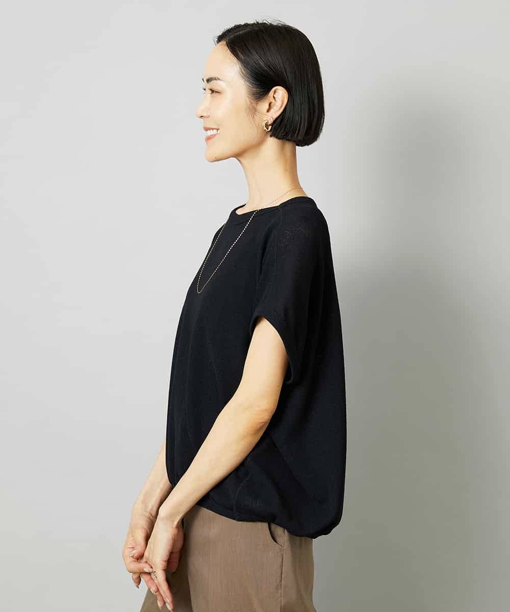 FMKHD01170 MICHEL KLEIN(ミッシェルクラン) [ドライタッチ]ワッフルバルーンプルオーバー ベージュ