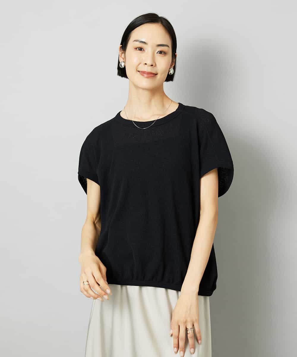 FMKHD01170 MICHEL KLEIN(ミッシェルクラン) [ドライタッチ]ワッフルバルーンプルオーバー ベージュ
