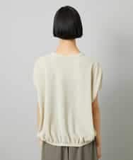 FMKHD01170 MICHEL KLEIN(ミッシェルクラン) [ドライタッチ]ワッフルバルーンプルオーバー ベージュ