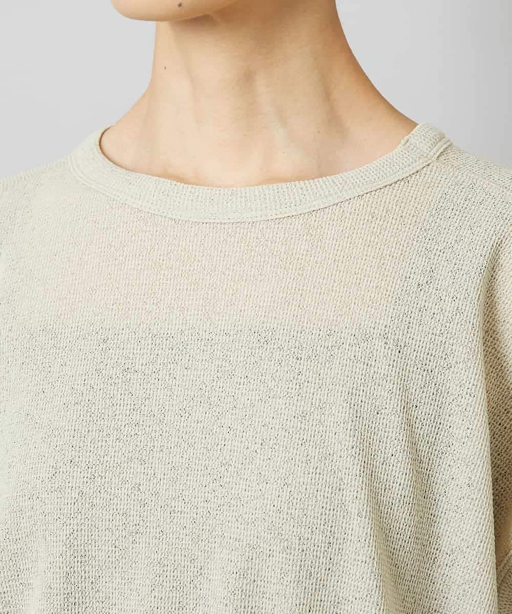 FMKHD01170 MICHEL KLEIN(ミッシェルクラン) [ドライタッチ]ワッフルバルーンプルオーバー ベージュ
