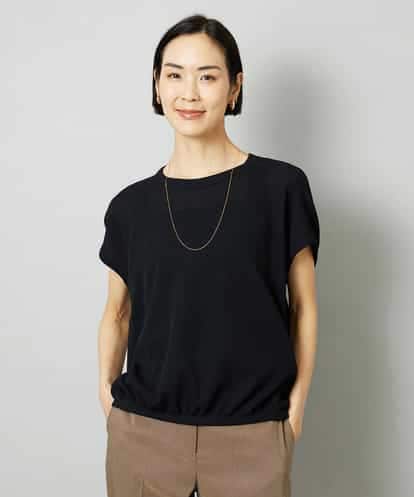 FMKHD01170 MICHEL KLEIN [ドライタッチ]ワッフルバルーンプルオーバー