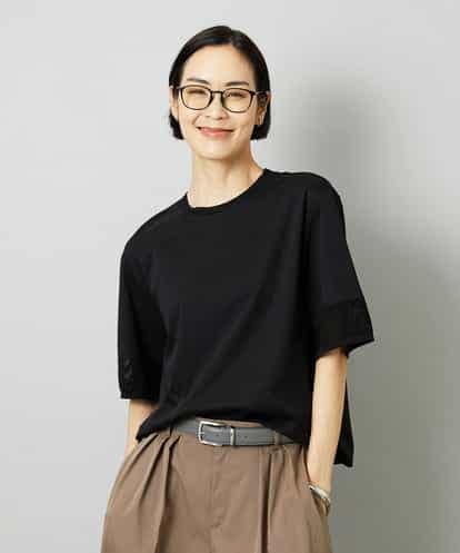 FMKHD02170 MICHEL KLEIN 袖口メッシュプルオーバー