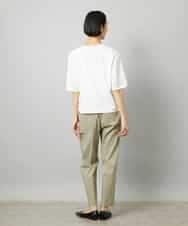 FMKHD02170 MICHEL KLEIN(ミッシェルクラン) 袖口メッシュプルオーバー ブラック