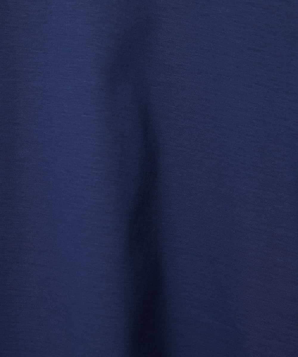 FMKHD02170 MICHEL KLEIN(ミッシェルクラン) 袖口メッシュプルオーバー ブラック