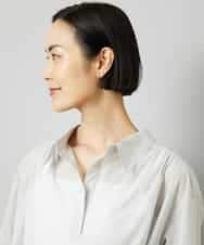 FMKHD03190 MICHEL KLEIN(ミッシェルクラン) スキッパーシアーシャツ ブラック