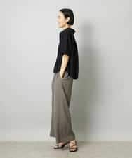 FMKHD03190 MICHEL KLEIN(ミッシェルクラン) スキッパーシアーシャツ ブラック
