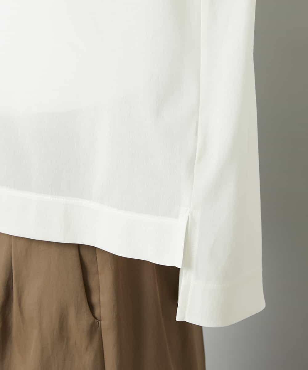 FMKHD03190 MICHEL KLEIN(ミッシェルクラン) スキッパーシアーシャツ ブラック