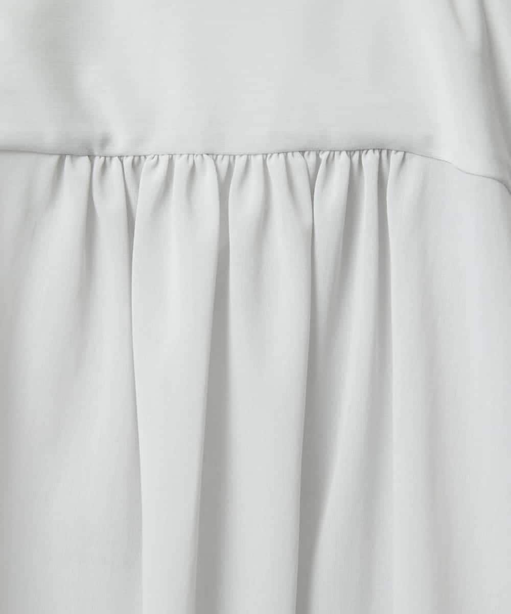 FMKHD03190 MICHEL KLEIN(ミッシェルクラン) スキッパーシアーシャツ ブラック