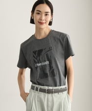 FMKHD27120 MICHEL KLEIN(ミッシェルクラン) [WEB限定カラー]フォトTシャツ カーキ（WEB限定カラー)