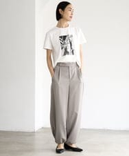 FMKHD27120 MICHEL KLEIN(ミッシェルクラン) [WEB限定カラー]フォトTシャツ カーキ（WEB限定カラー)